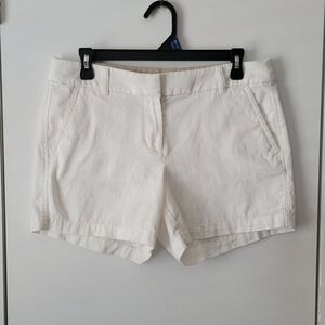 J Crew White Chino Shorts